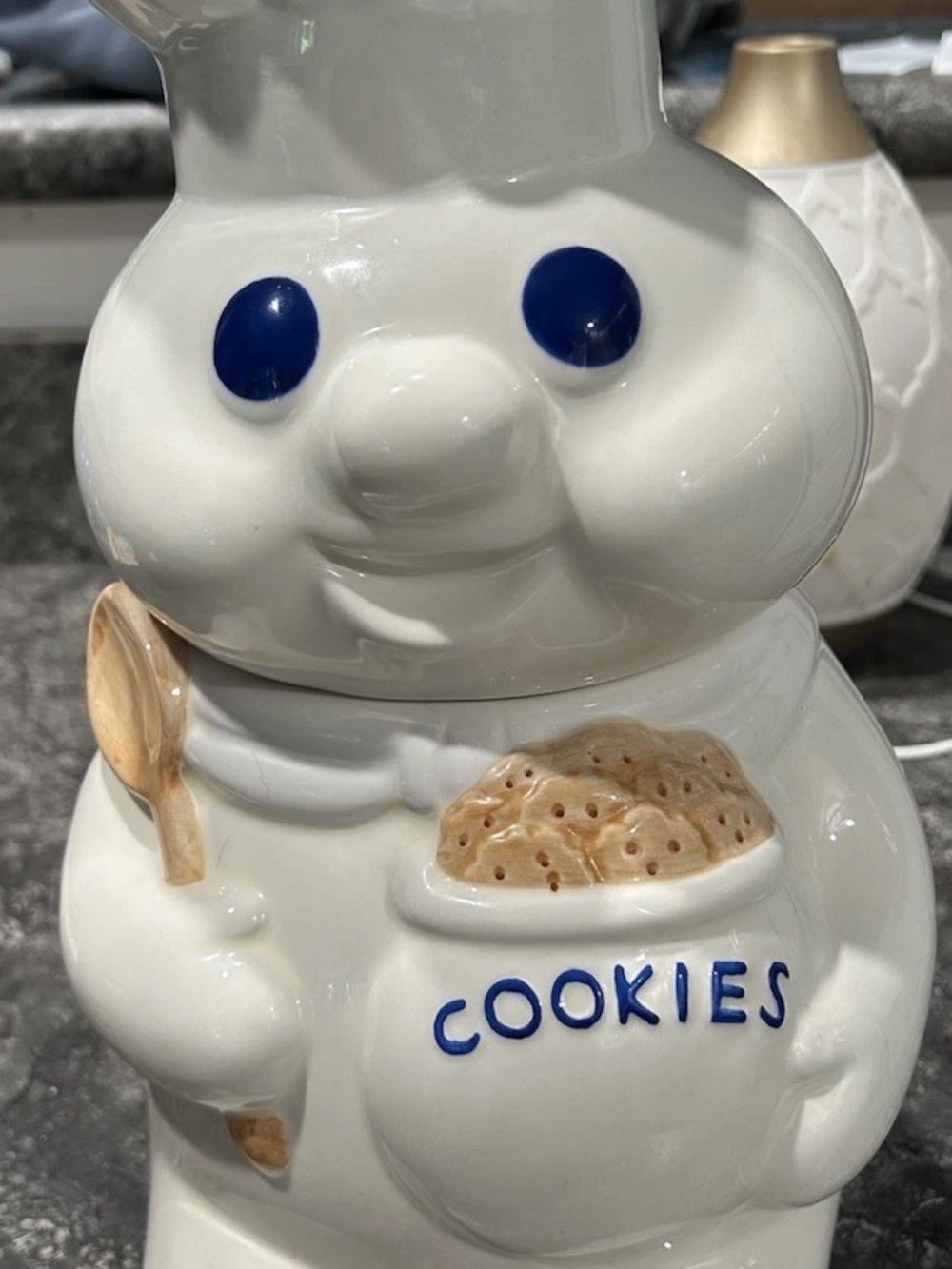 Vintage 1999 Pillsbury Doughboy Giggling Cookie Jar